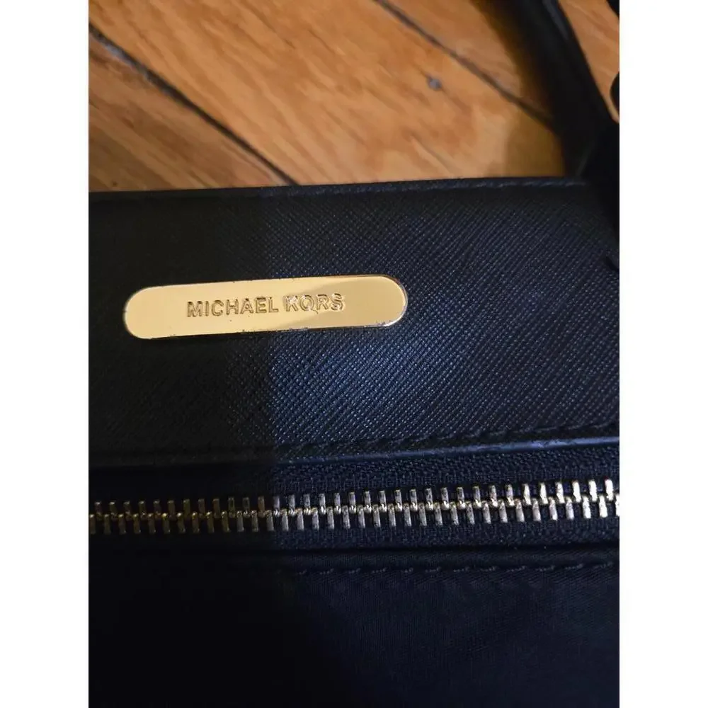 Michael Kors Black Tote Bag with Leather Handles- Please See Note